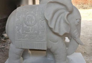廊坊风格多样的大象雕塑