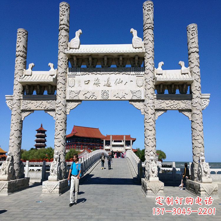 廊坊无楼三门石牌坊