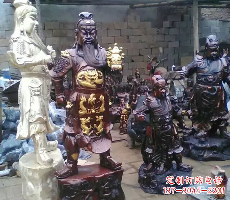 廊坊武财神提刀关公铜雕