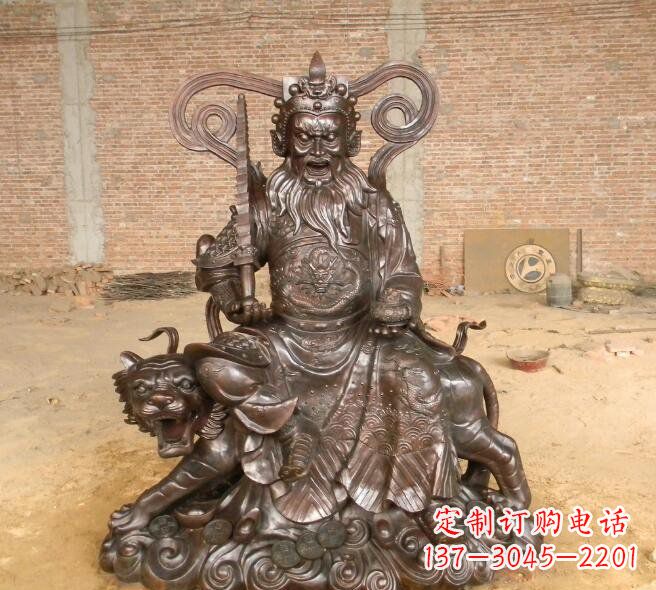 廊坊武财神赵公明铜雕