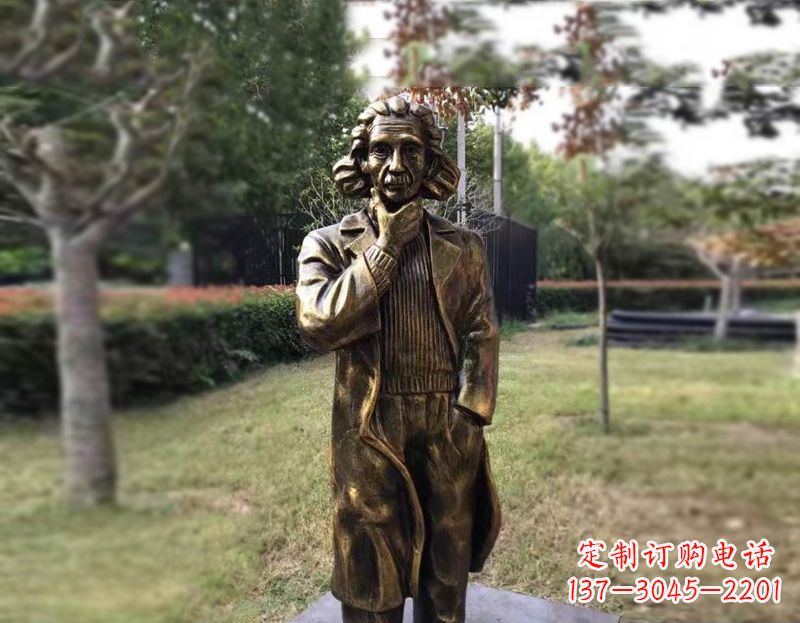 廊坊西方名人爱因斯坦铜雕