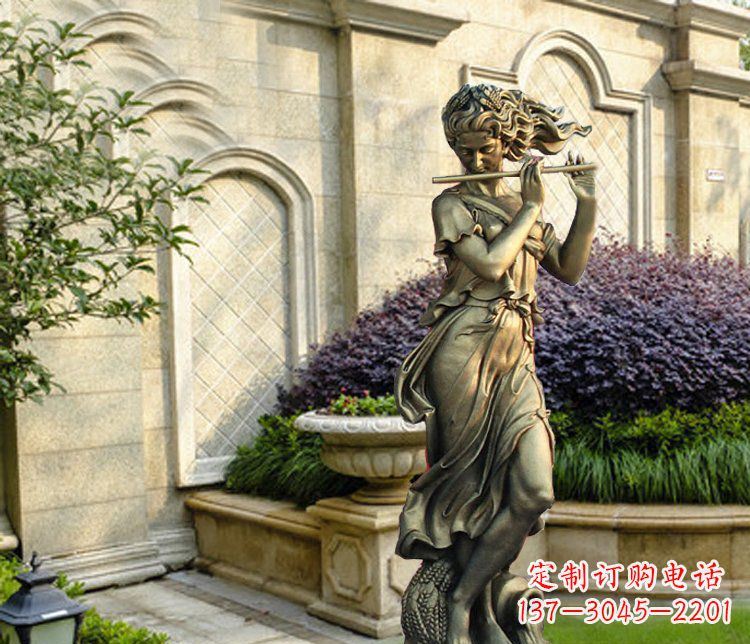 廊坊西方女人别墅景观铜雕塑