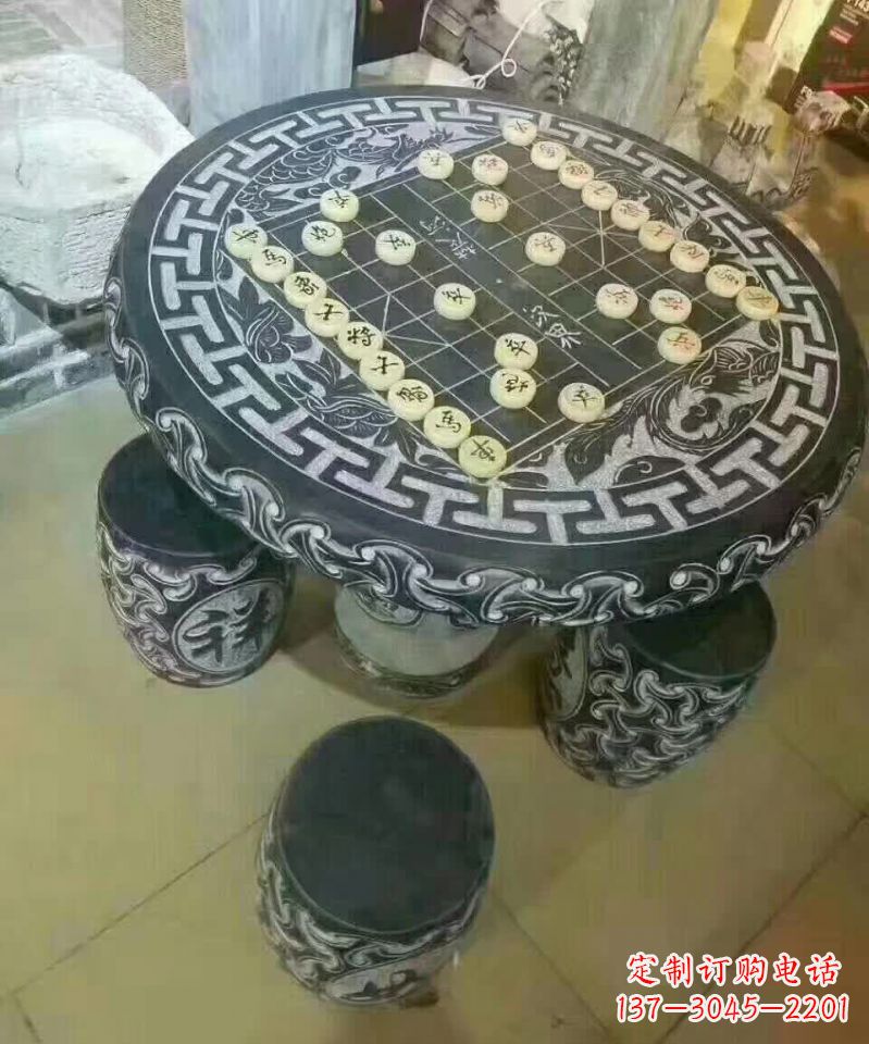 廊坊下象棋石桌凳