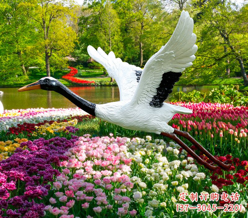 廊坊仙鹤雕塑灯