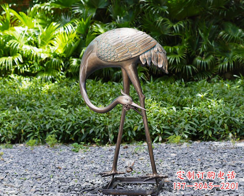 廊坊仙鹤雕塑喷泉