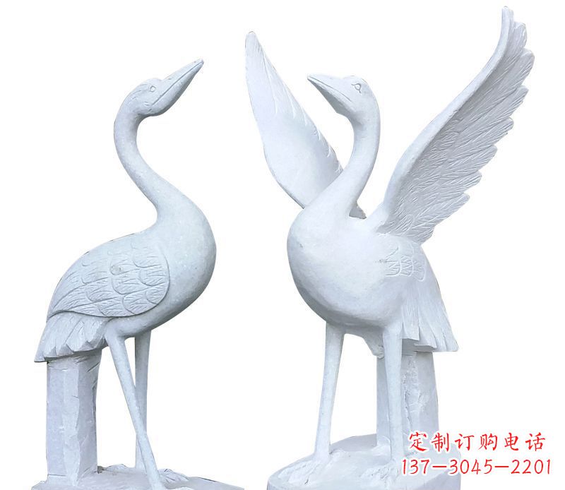 廊坊仙鹤公园动物石雕