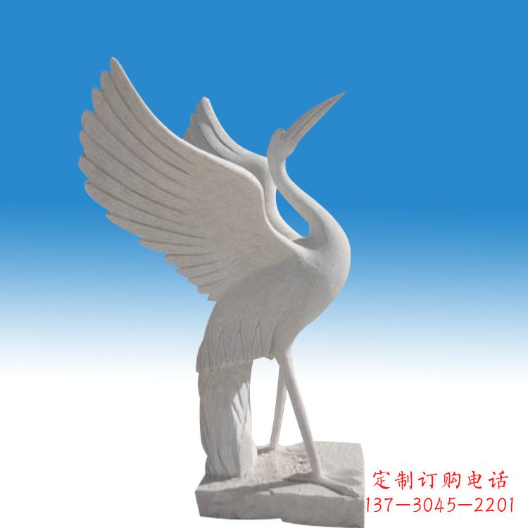 廊坊仙鹤砂岩雕塑
