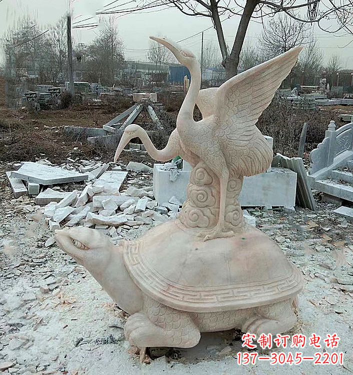 廊坊仙鹤石材雕塑