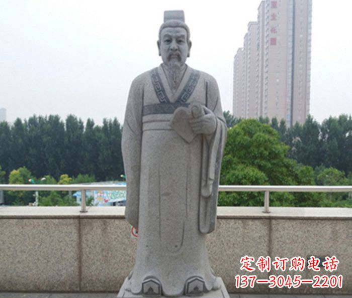 廊坊先秦法家代表人物商鞅石雕
