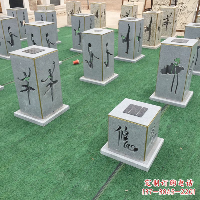 廊坊现代镂花石灯