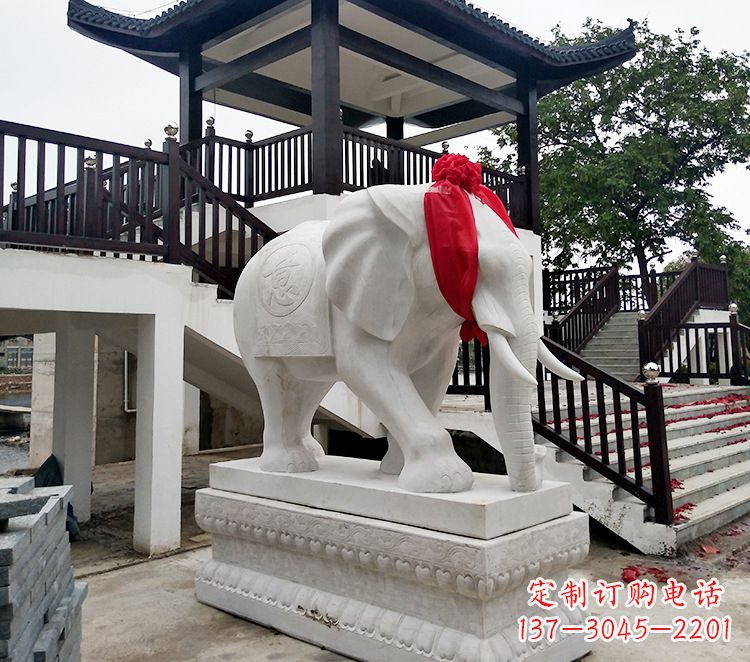 廊坊小孩大象石雕