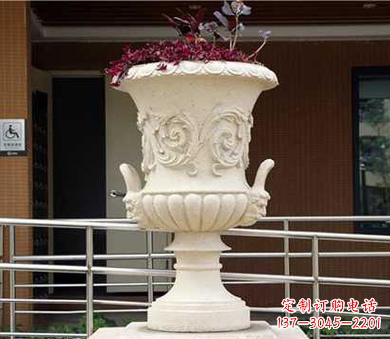 廊坊小区花盆景观石雕