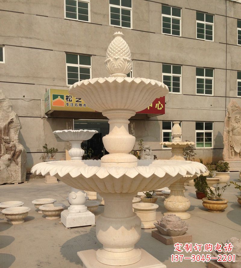 廊坊小区景观菠萝式喷泉石雕
