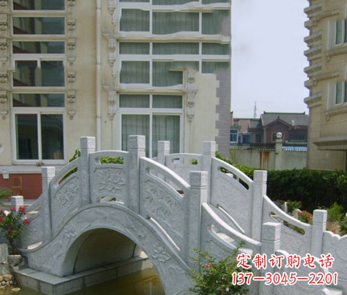 廊坊小区景观大理石拱桥 (2)