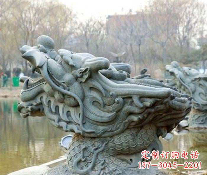 廊坊小区景观龙头喷泉石雕