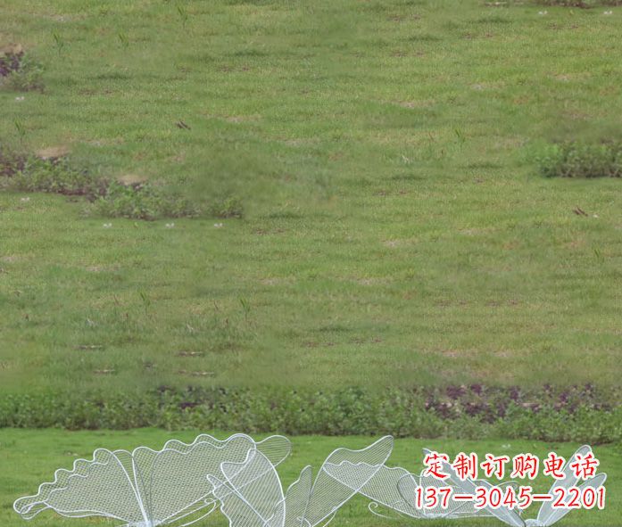 廊坊小区镂空蝴蝶不锈钢摆件雕塑