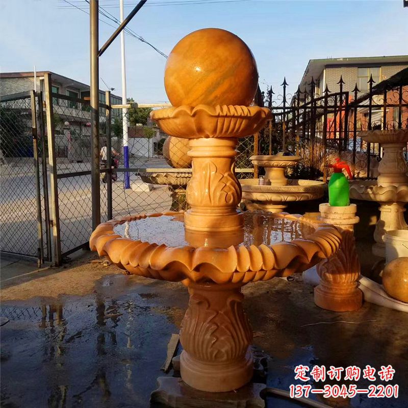 廊坊小区石雕喷泉塔