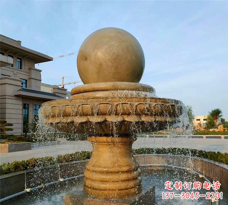 廊坊小区石喷泉雕塑