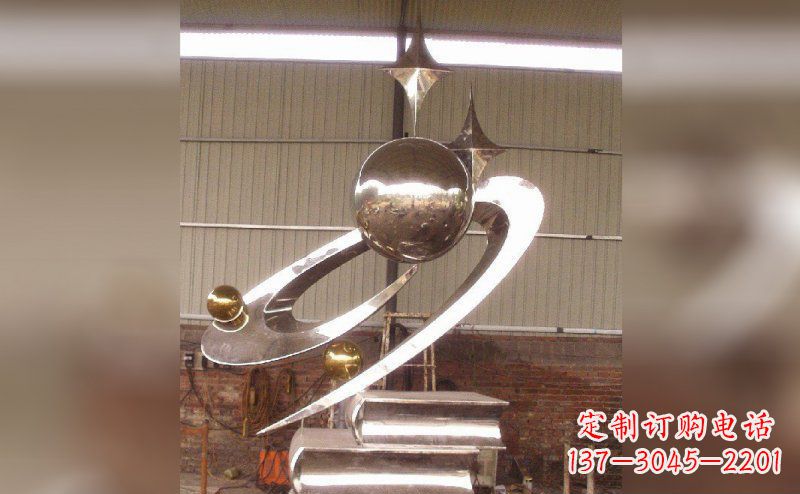 廊坊校园不锈钢书籍雕塑