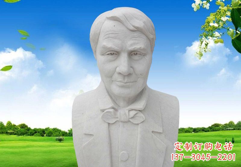 廊坊校园大理石爱迪生头像