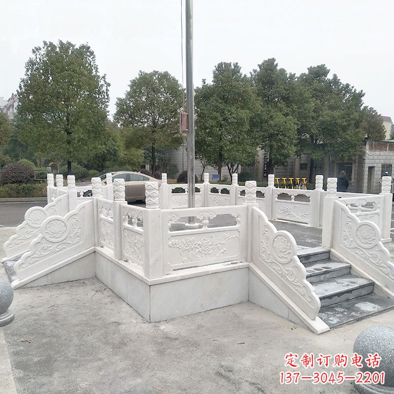 廊坊校园广场石雕升旗台