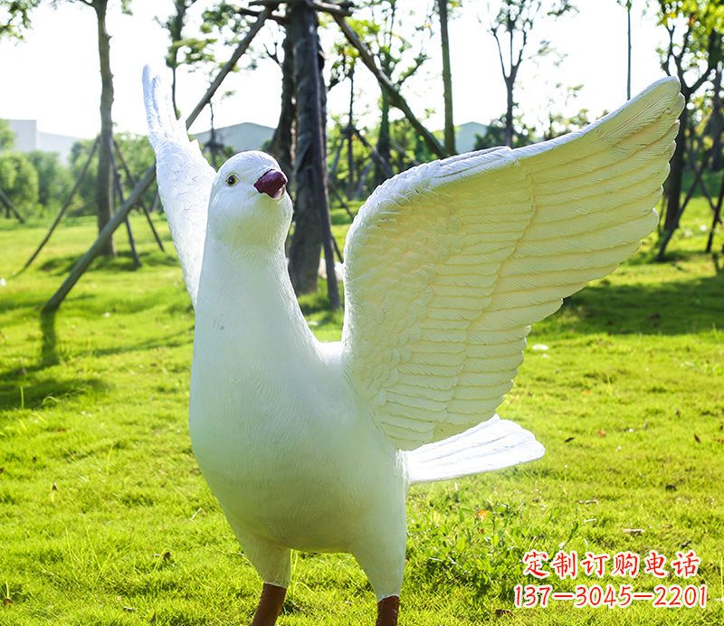 廊坊校园和平鸽雕塑