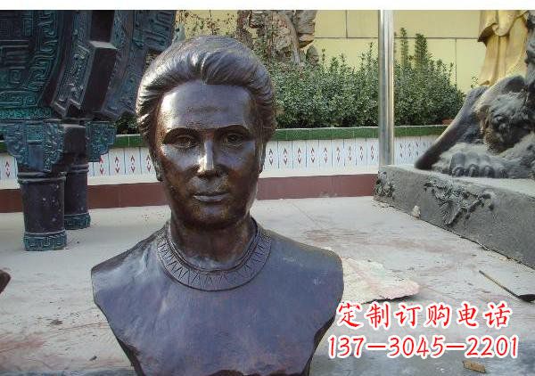 廊坊校园居里夫头像铜雕
