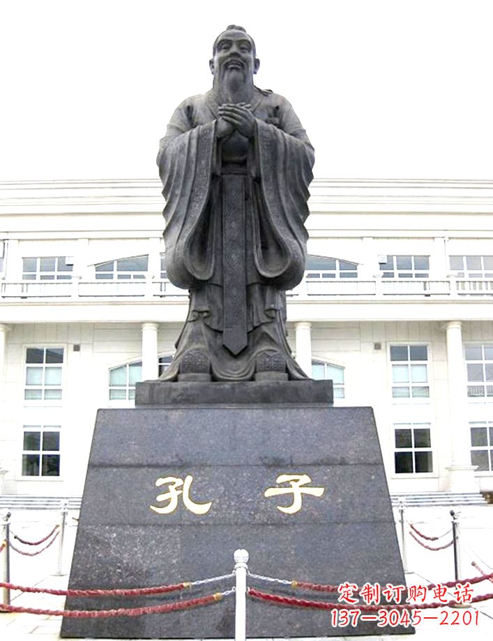 廊坊校园孔子雕塑