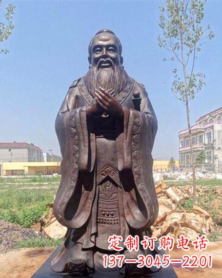 廊坊校园孔子雕像 (2)