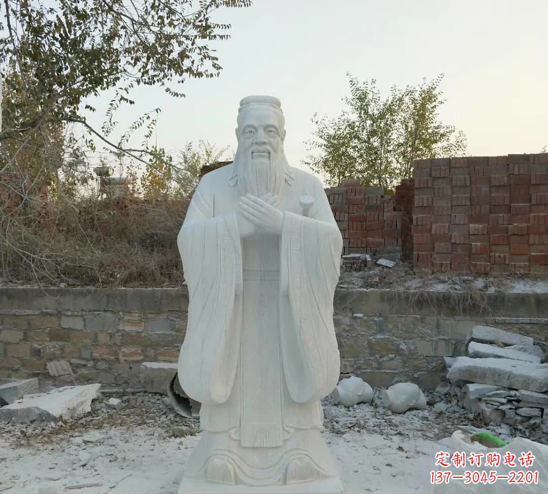 廊坊校园礼仪孔子石雕