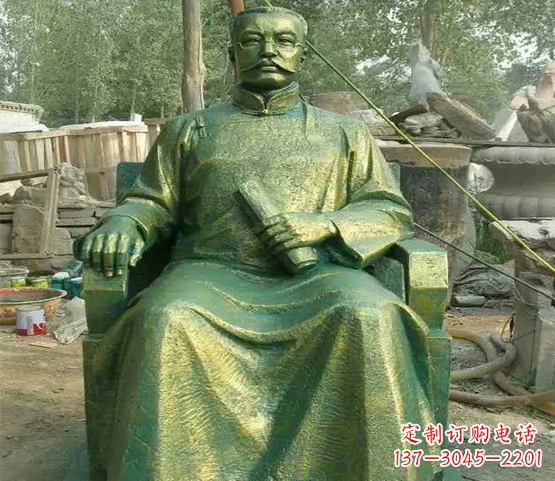 廊坊校园名人李大钊铜雕