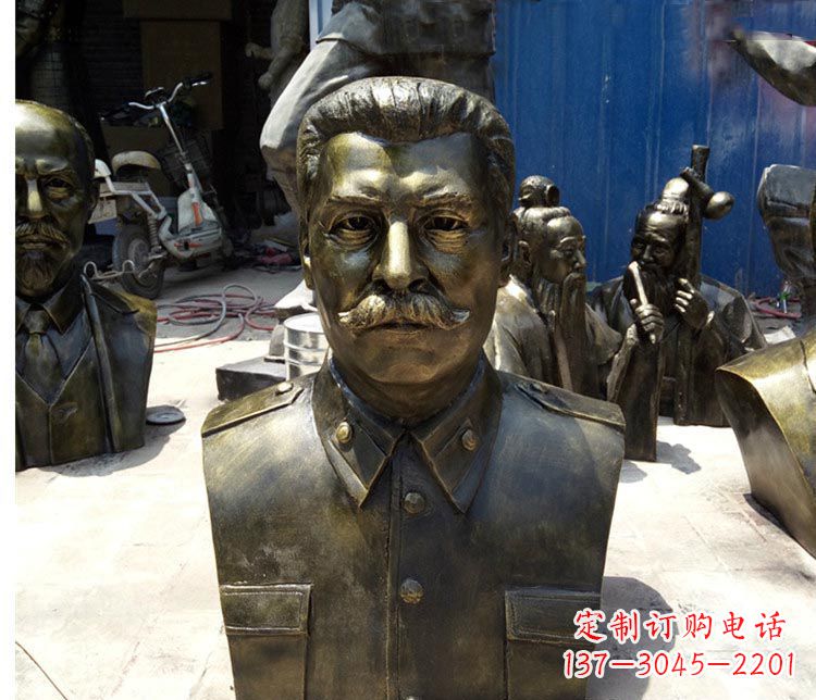 廊坊校园名人斯大林胸像铜雕