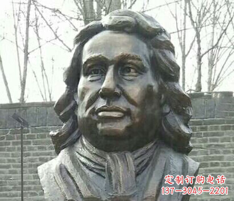 廊坊校园牛顿胸像铜雕