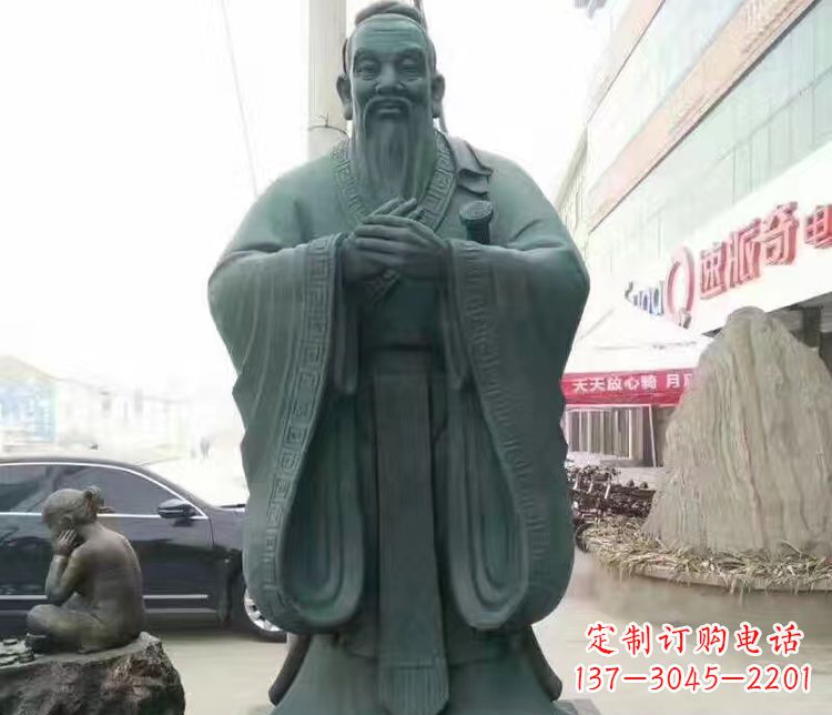 廊坊校园人物孔子行教像