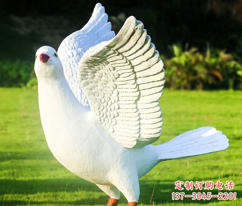 廊坊写真雕塑和平鸽