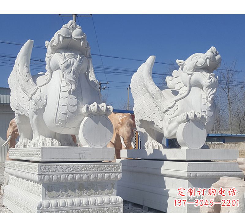 廊坊獬豸法院门口神兽石雕