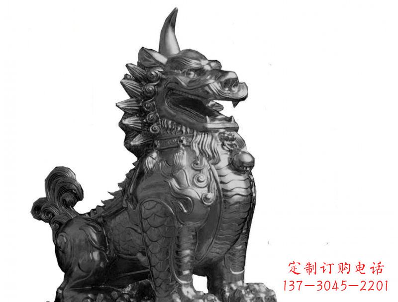 廊坊獬豸法院景观铜雕