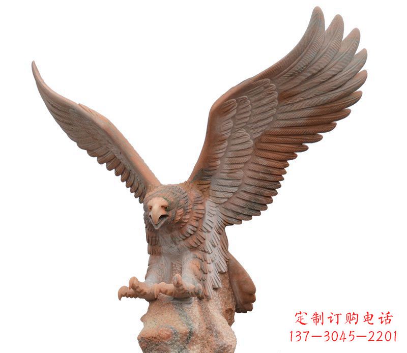 廊坊雄鹰展翅石雕