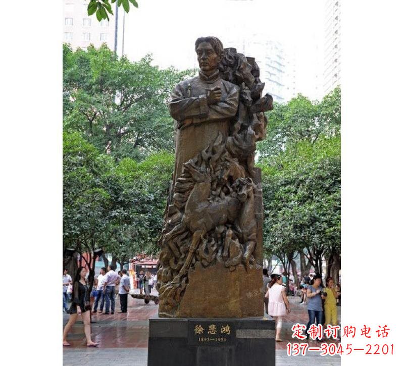 廊坊徐悲鸿铜雕