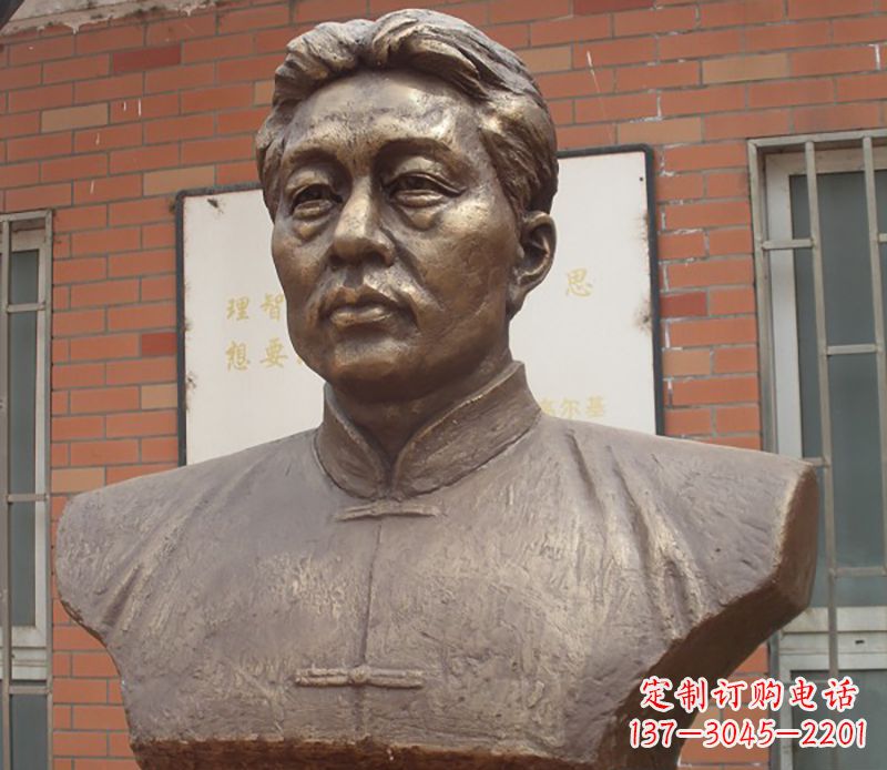 廊坊徐悲鸿胸像铜雕