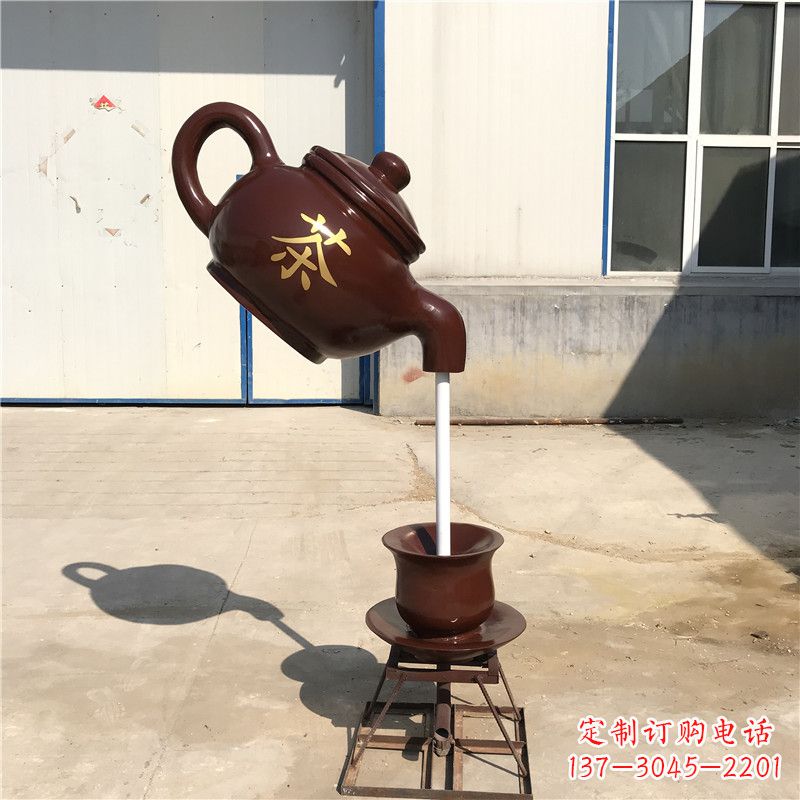 廊坊悬空茶壶流水喷泉