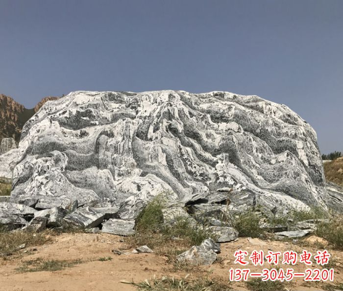 廊坊雪浪石假山公园景观石雕 (2)