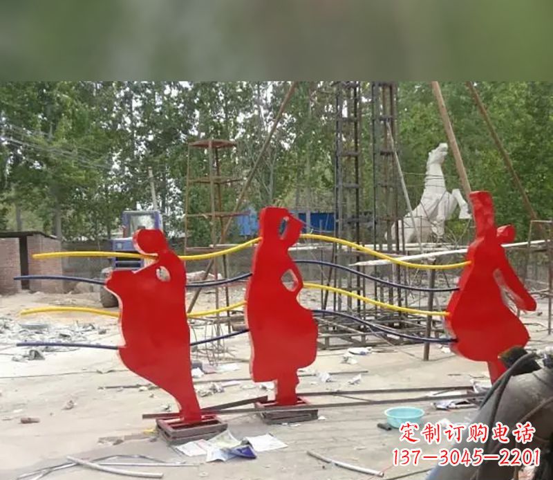 廊坊音符剪纸雕塑不锈钢