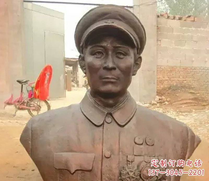 廊坊元帅名人胸像铜雕
