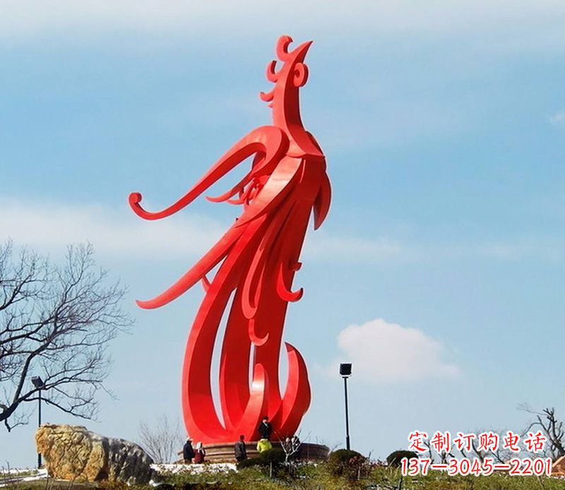 廊坊园林不锈钢凤凰雕塑