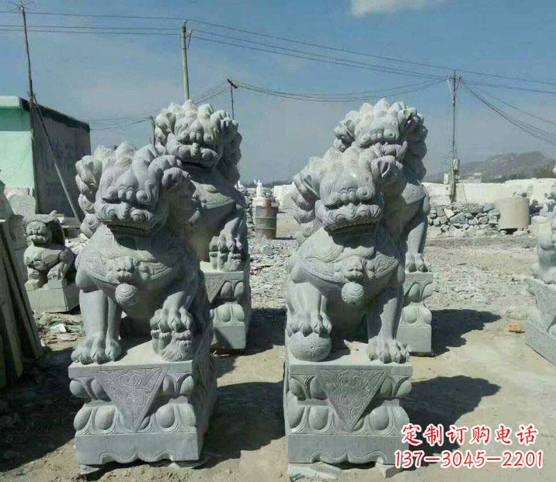 廊坊园林仿古狮子景观石雕