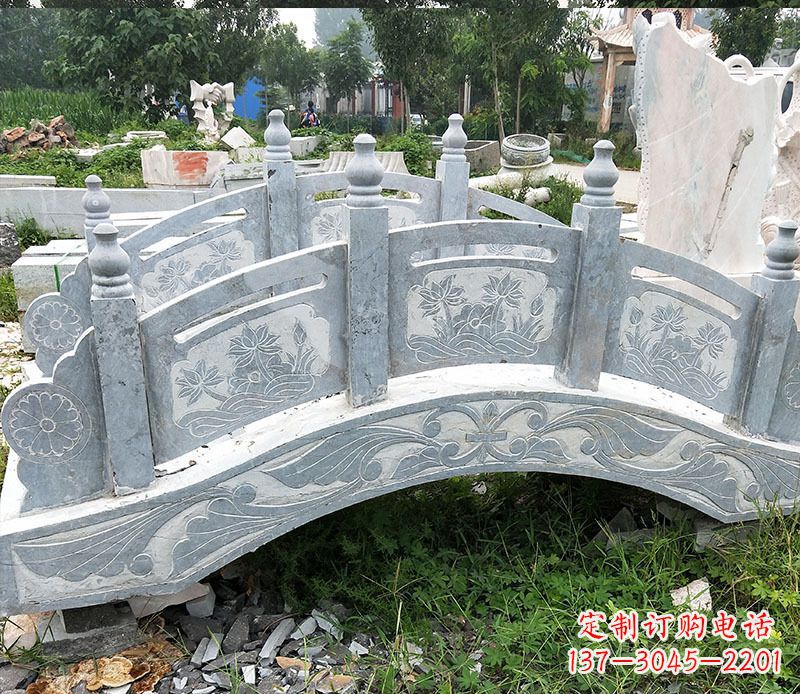 廊坊园林仿古石拱桥景观石雕 (3)