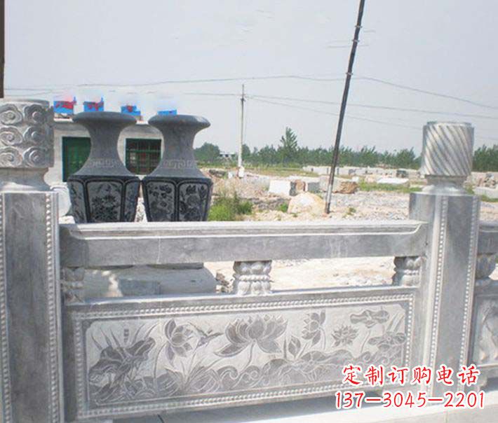 廊坊园林仿古石栏板景观石雕 (3)