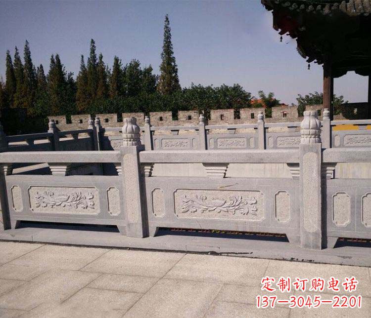 廊坊园林仿古石栏板景观石雕 (2)