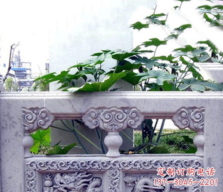 廊坊园林仿古石栏板景观石雕 (6)